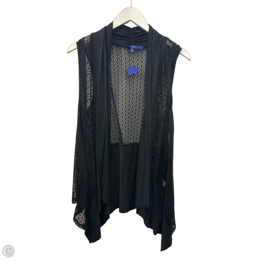 Vest Other By Apt 9 In Black, Size: L