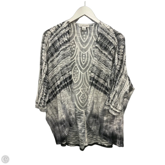 Cardigan By Christopher And Banks In Black & White, Size: M