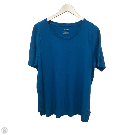 Top Short Sleeve By Chicos In Teal, Size: L