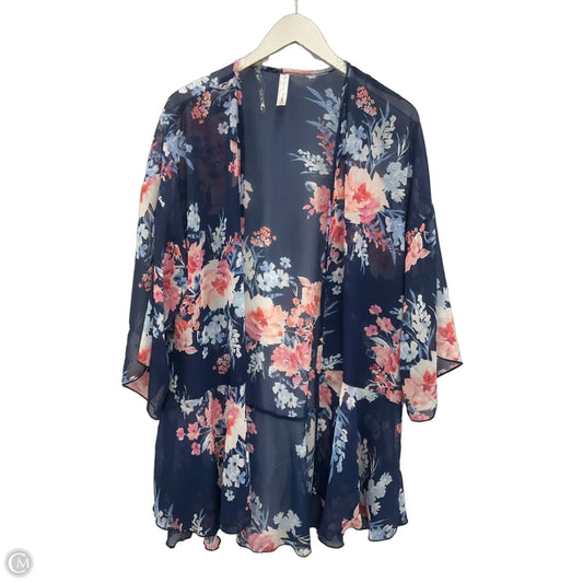 Kimono By Perseption Concept In Navy, Size: L