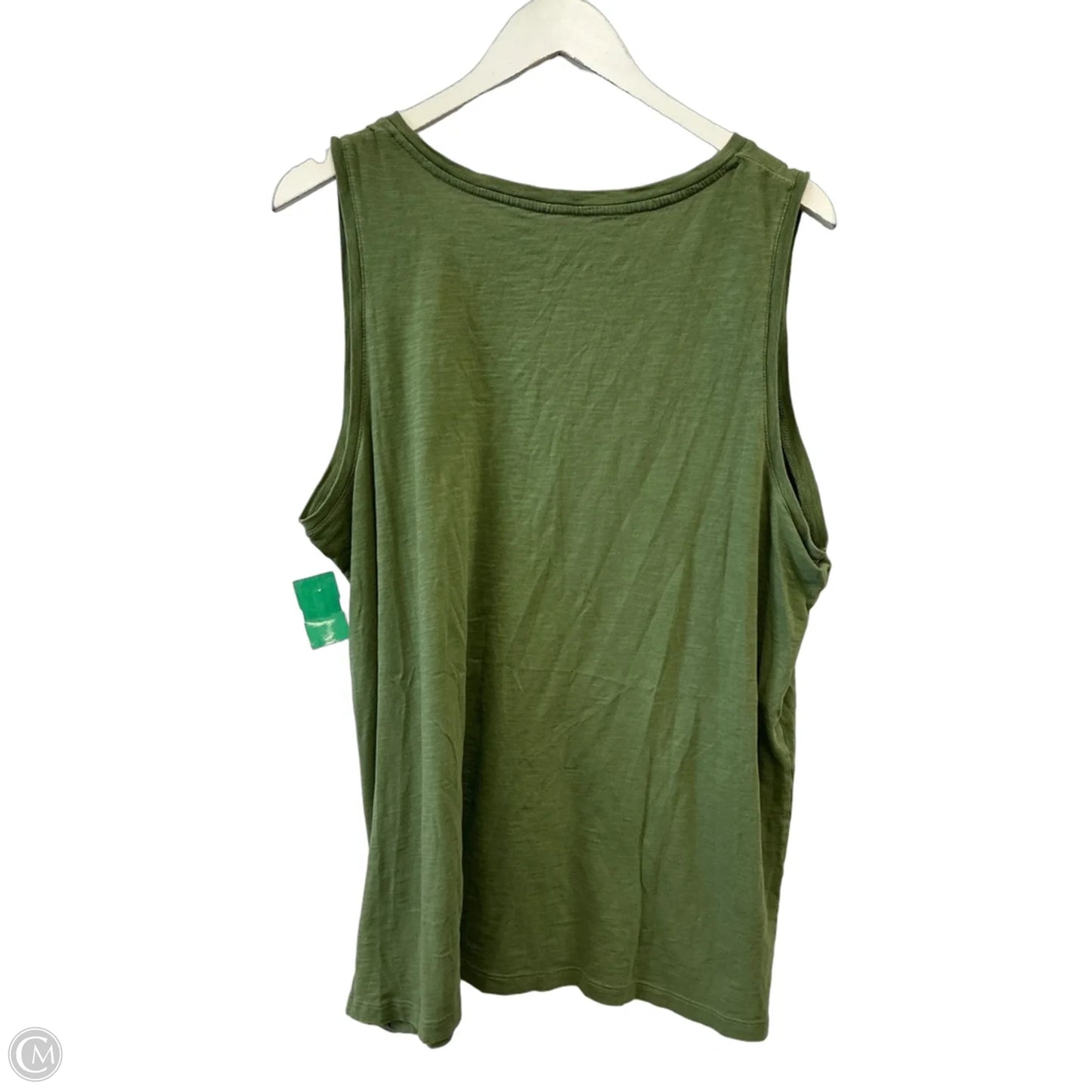Top Sleeveless By Time And Tru In Green, Size: Xxl