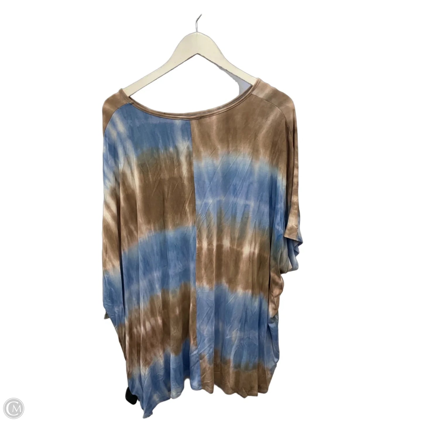 Swimwear Cover-up By Spin In Blue & Brown, Size: Osfm