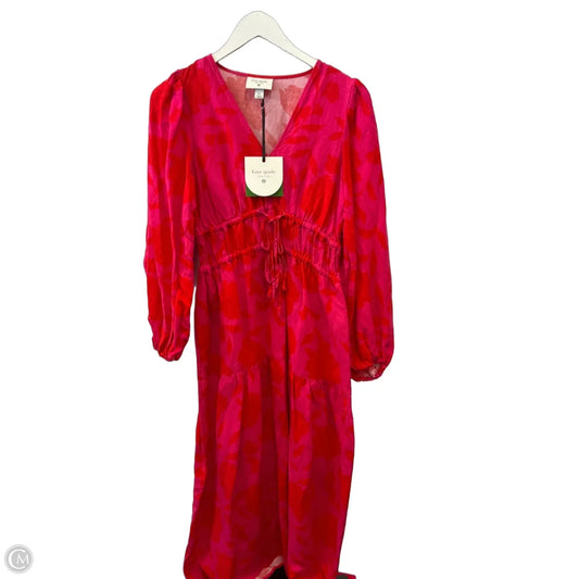 Dress Party Midi By Clothes Mentor In Pink & Red, Size: Xs