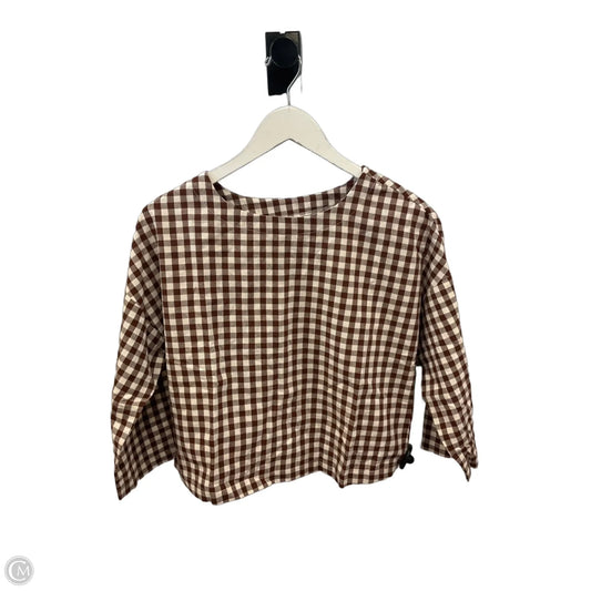 Pants Set 2pc By Clothes Mentor In Brown & White, Size: S