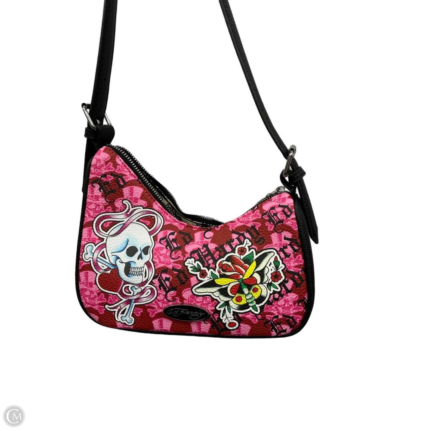 Handbag By Ed Hardy, Size: Medium