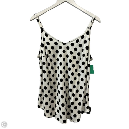 Top Sleeveless By Torrid In Black & White, Size: L