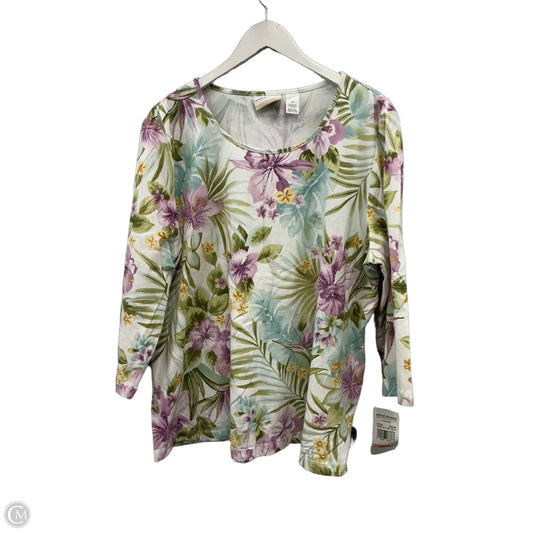 Top Long Sleeve By Alfred Dunner In Purple, Size: 2x