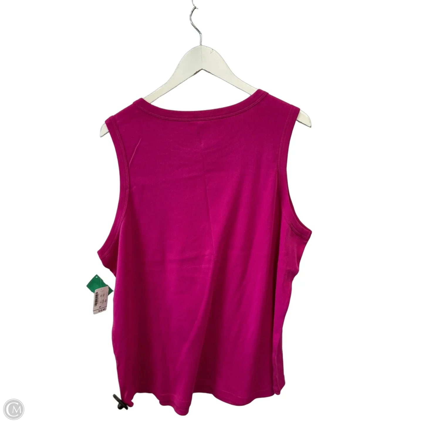Top Sleeveless By Cj Banks In Pink, Size: 2x