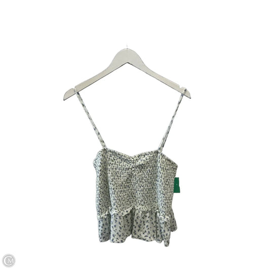 Top Sleeveless By Primark In Blue & Cream, Size: Xl