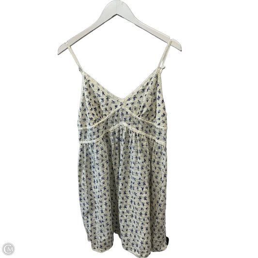 Tunic Sleeveless By Primark In Blue & Cream, Size: L