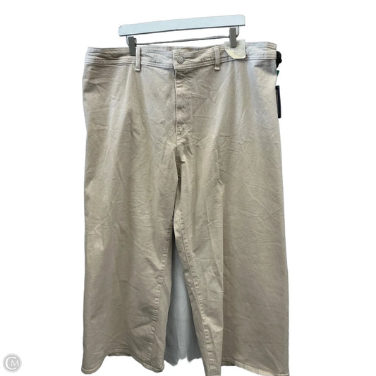 Jeans Wide Leg By Universal Thread In Cream Denim, Size: 22
