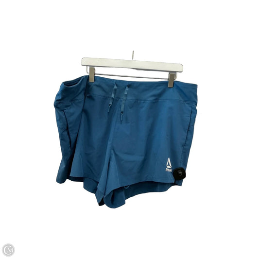 Athletic Shorts By Reebok In Blue, Size: 3x