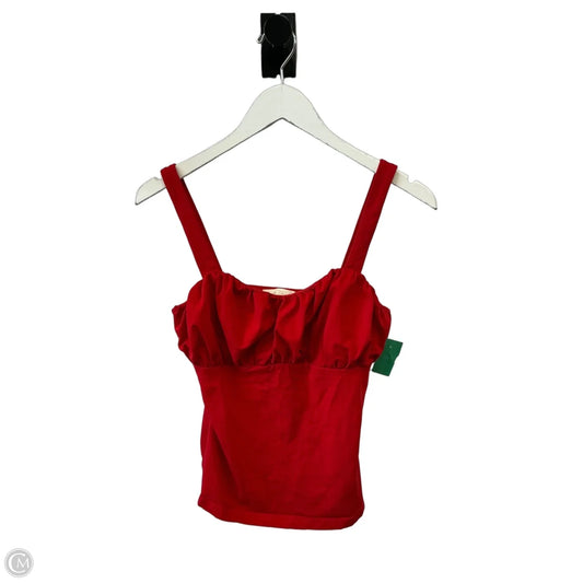 Top Sleeveless By Clothes Mentor In Red, Size: S