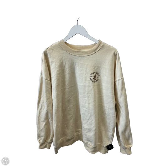 Sweatshirt Crewneck By Volcom In Yellow, Size: L
