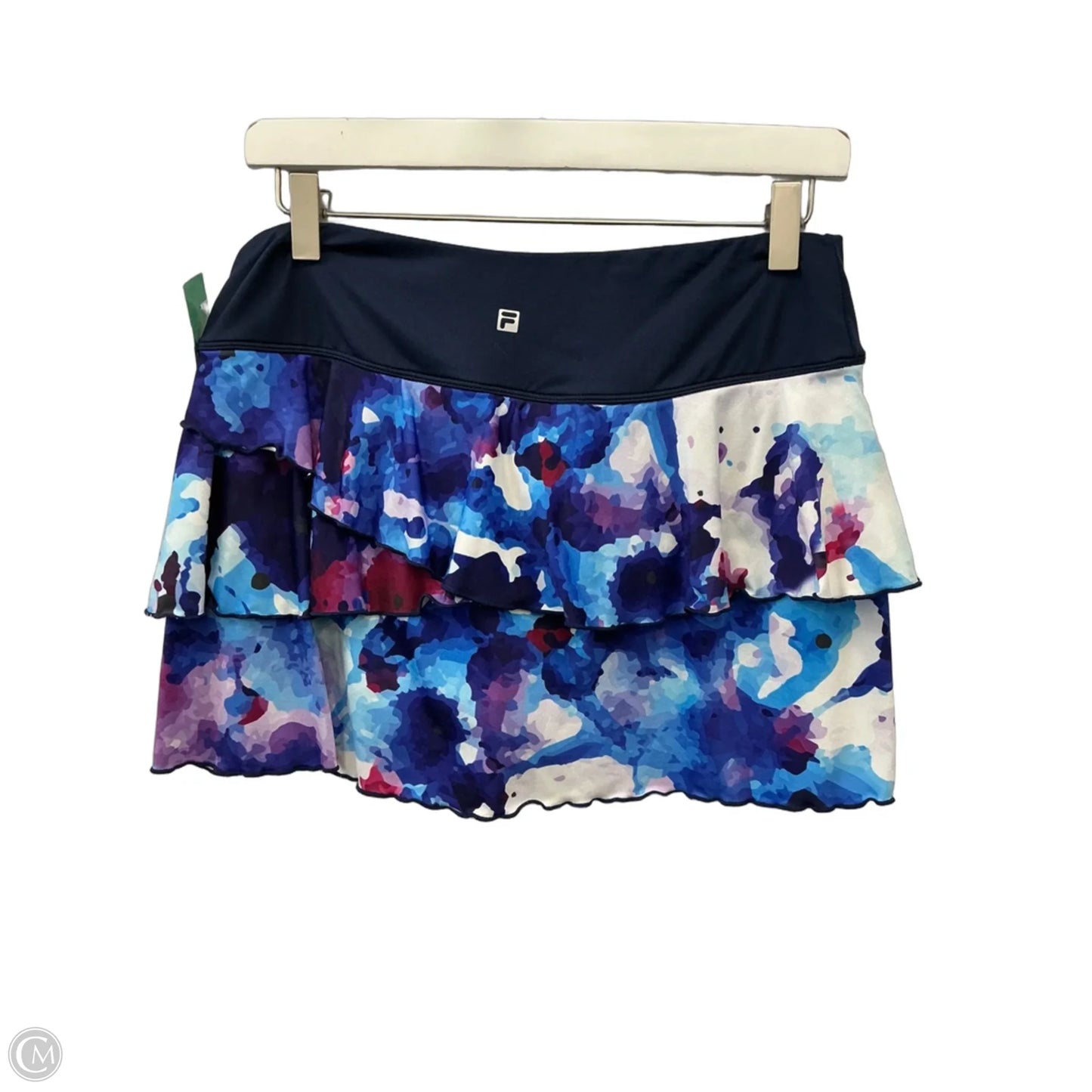 Athletic Skort By Fila In Blue & Purple, Size: M