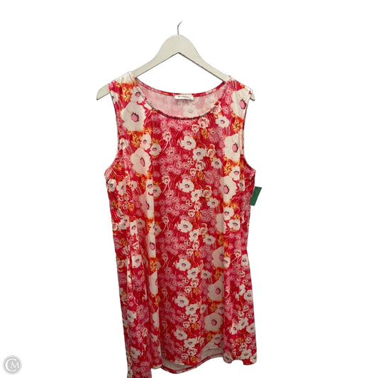 Dress Casual Short By Clothes Mentor In Pink, Size: 2x