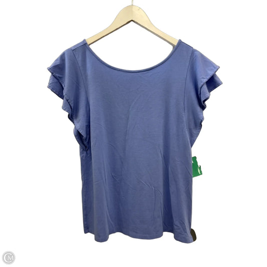 Top Short Sleeve Designer By Lilly Pulitzer In Purple, Size: M