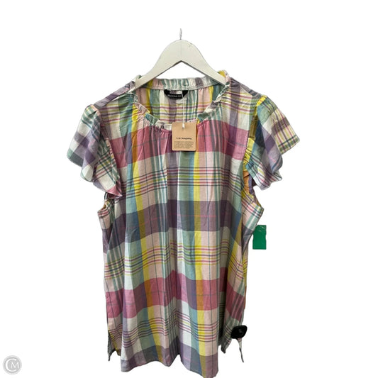 Top Short Sleeve By Bloomchic In Multi-colored, Size: 1x