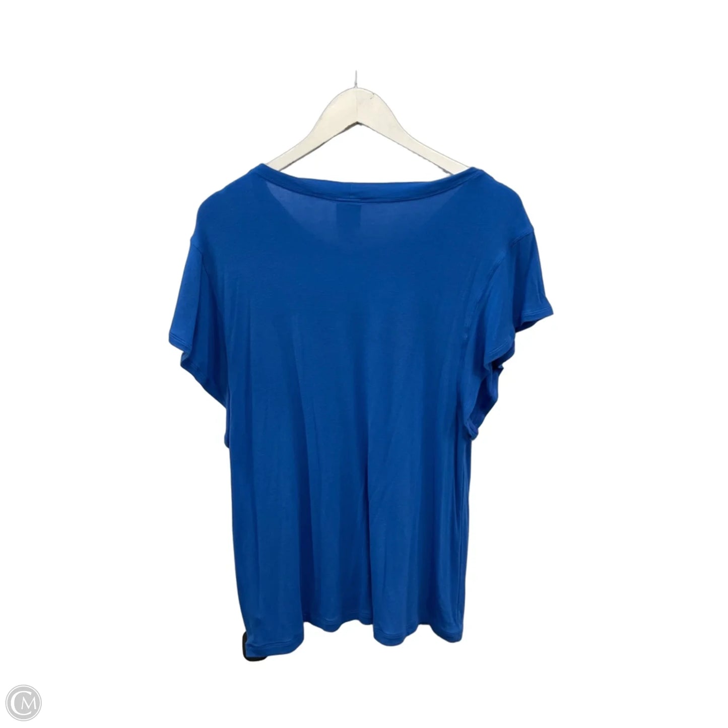 Top Short Sleeve By Cabi In Blue, Size: M
