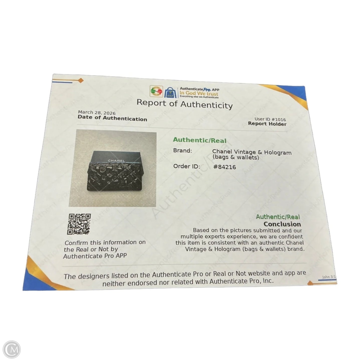 Wallet Luxury Designer By Chanel, Size: Medium