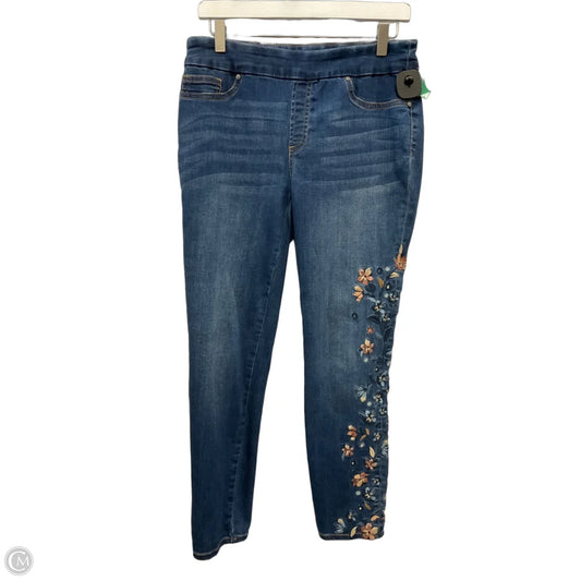 Jeans Jeggings By Chicos In Blue Denim, Size: 4