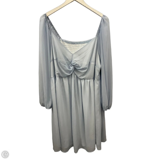 Dress Casual Midi By Clothes Mentor In Blue, Size: 3x
