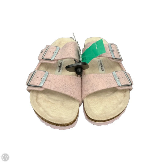 Sandals Flats By Birkenstock In Pink, Size: 8