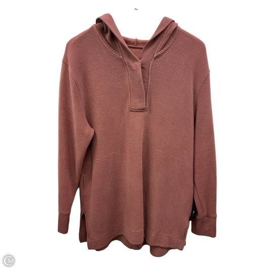 Sweatshirt Hoodie By Athleta In Pink, Size: M