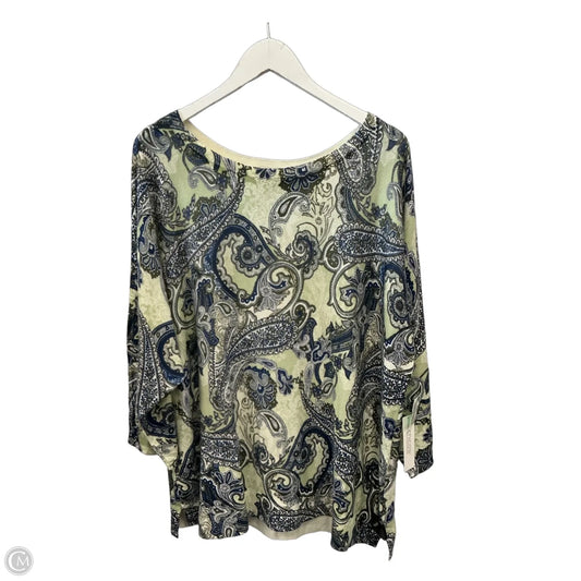 Top Long Sleeve By Chicos In Multi-colored, Size: Xxl