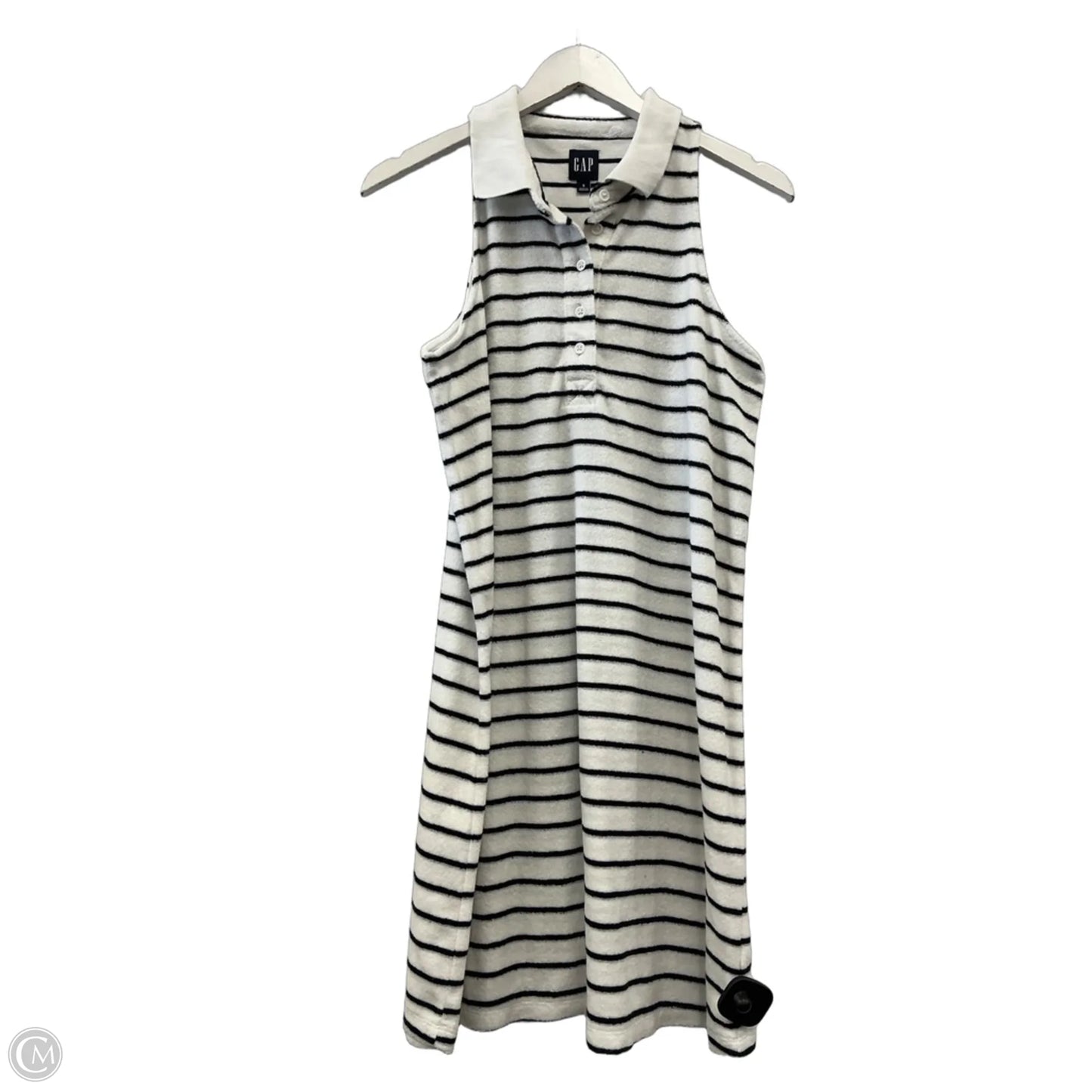Dress Casual Midi By Gap In Black & White, Size: S