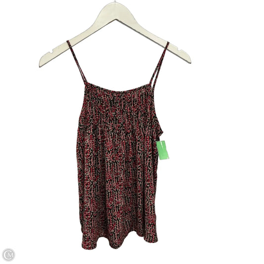 Top Sleeveless By Loft In Pink & Red, Size: Xs