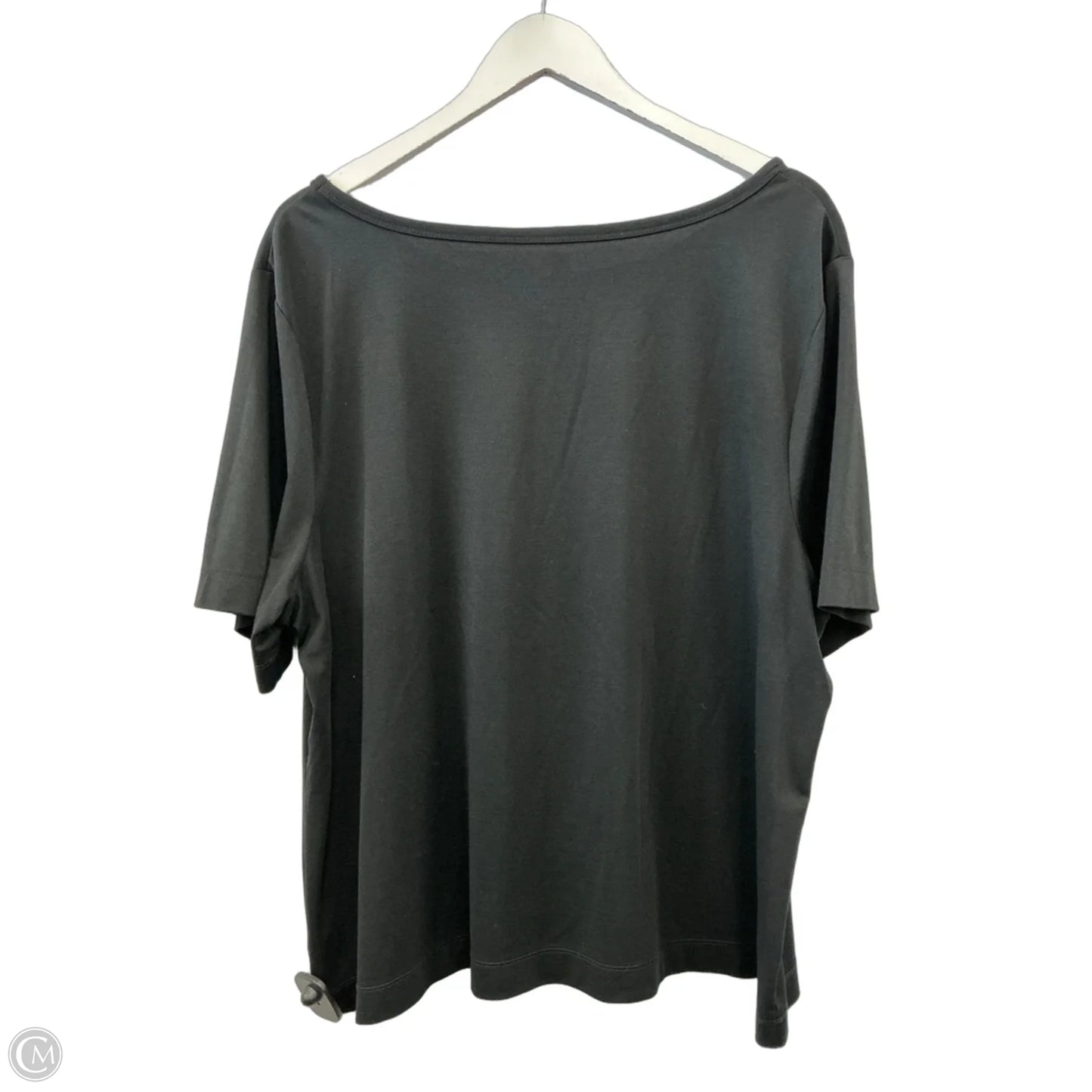 Top Short Sleeve By Talbots In Black, Size: 2x