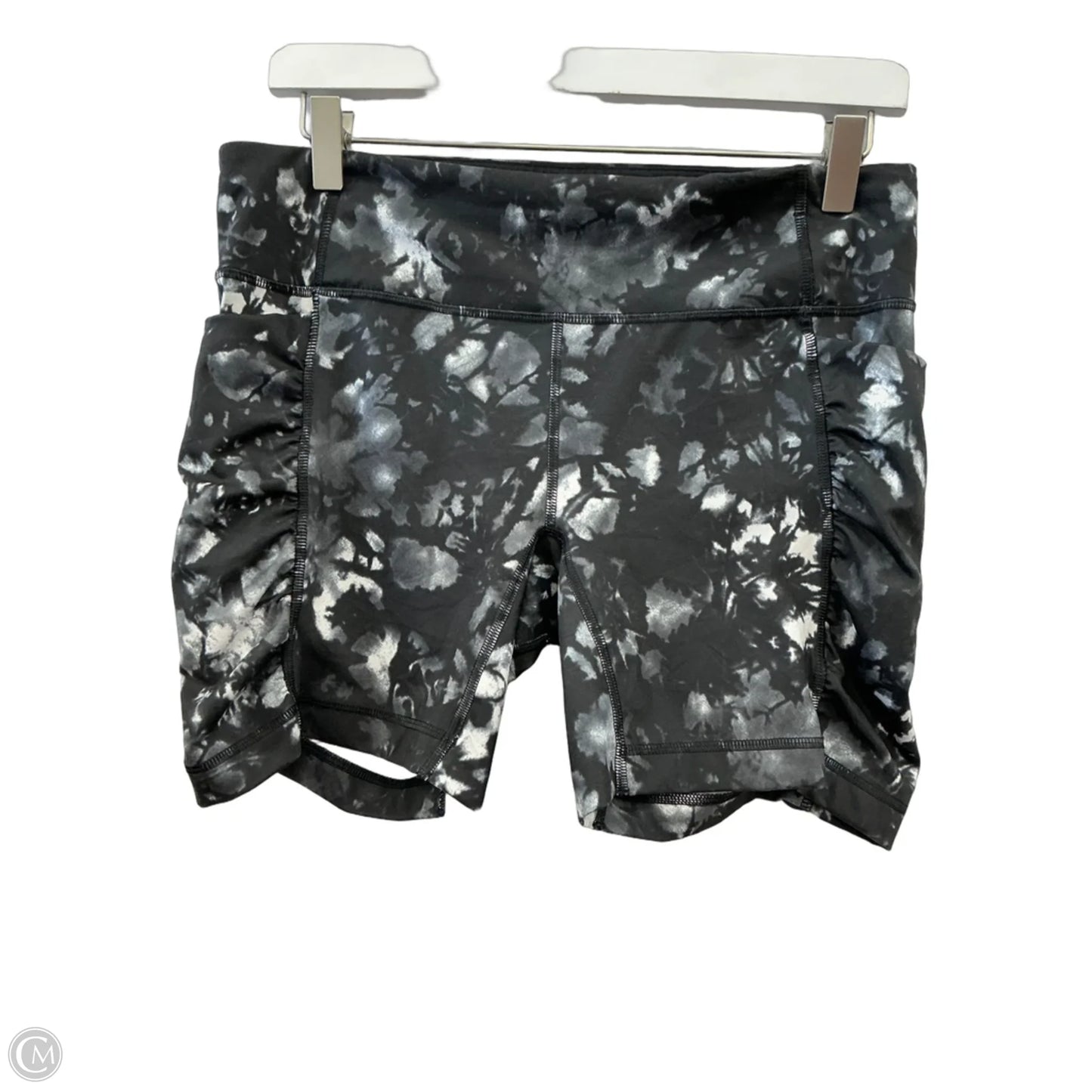 Athletic Shorts By Lululemon In Black & Grey, Size: 10