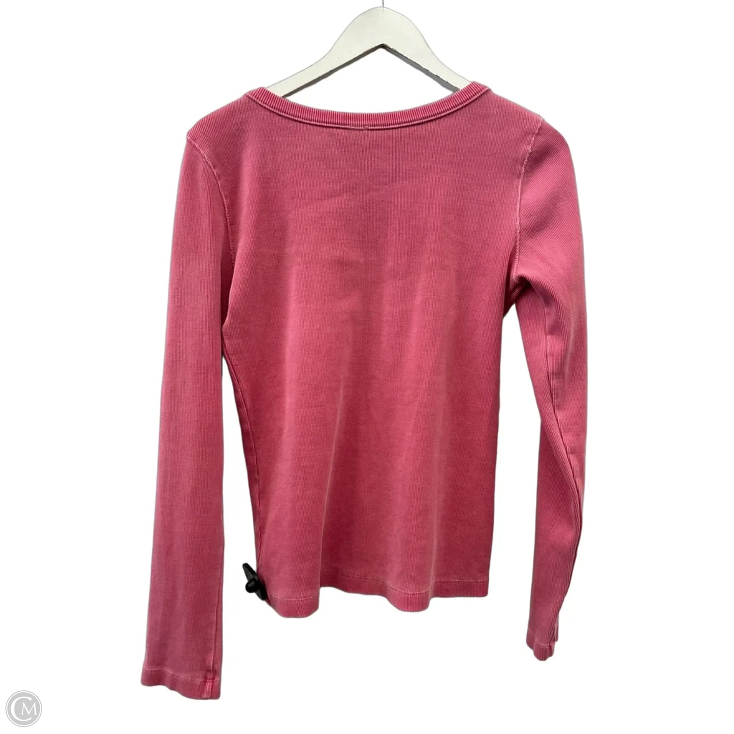 Top Long Sleeve By Anthropologie In Pink, Size: L