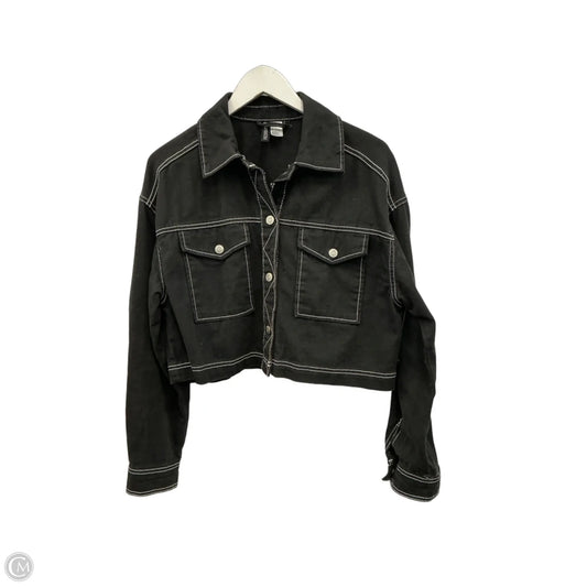 Jacket Denim By Divided In Black Denim, Size: S