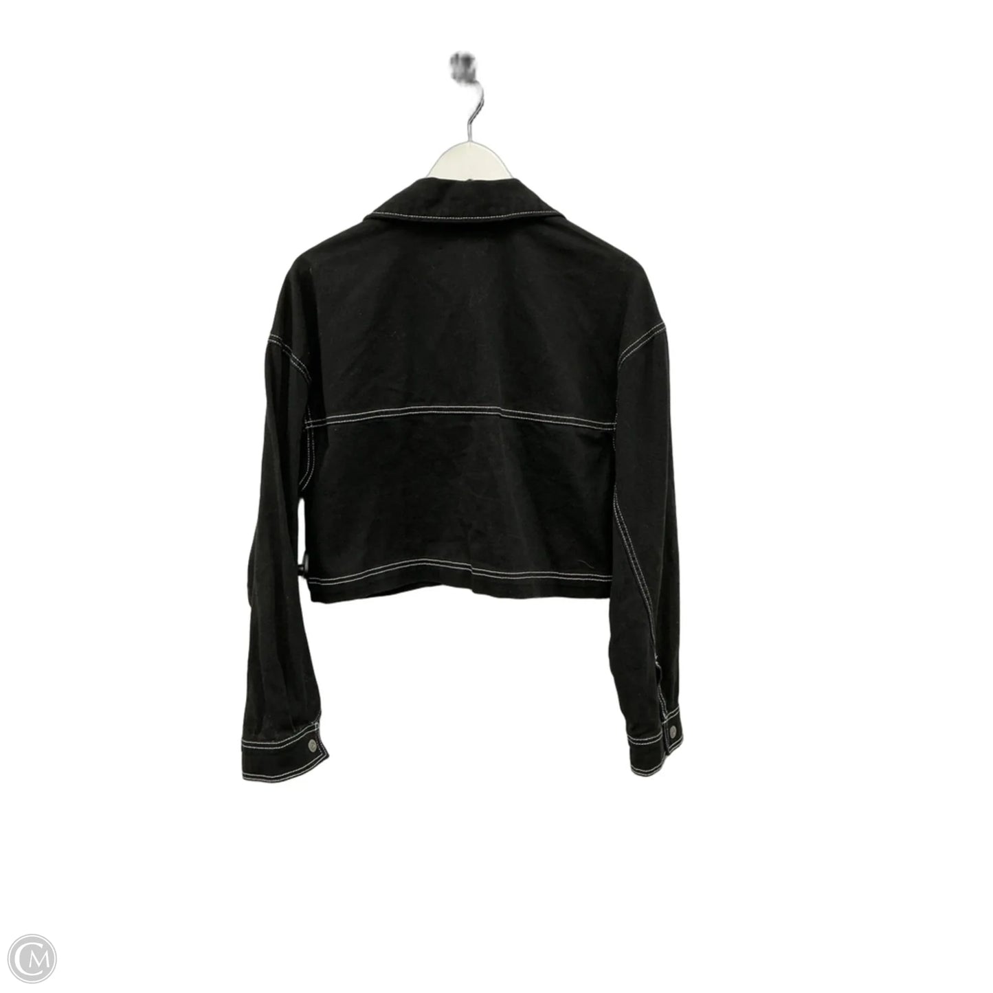 Jacket Denim By Divided In Black Denim, Size: S