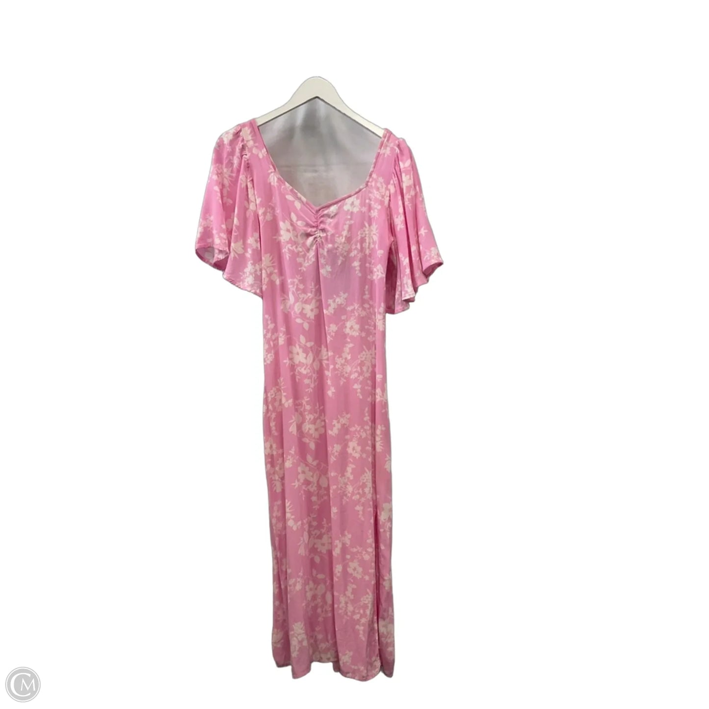 Dress Casual Maxi By A New Day In Pink & Yellow, Size: S