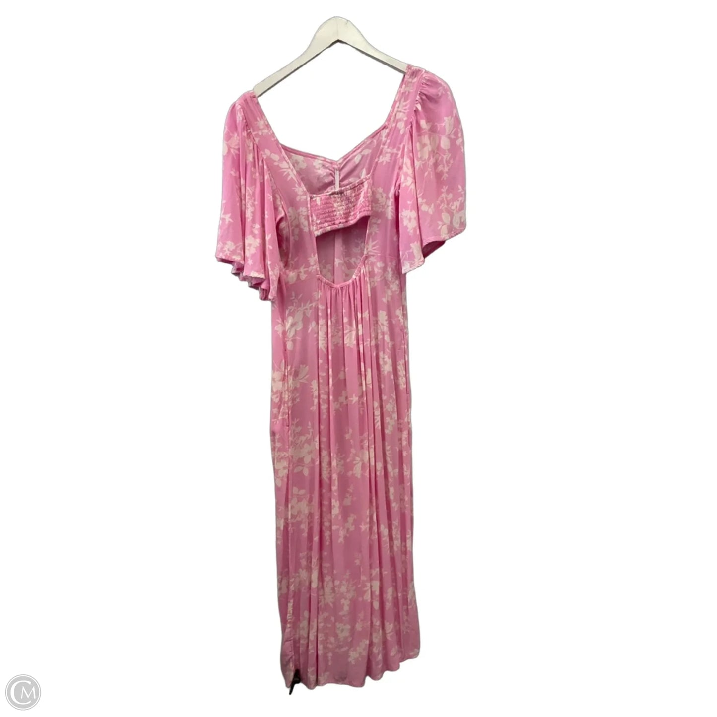 Dress Casual Maxi By A New Day In Pink & Yellow, Size: S