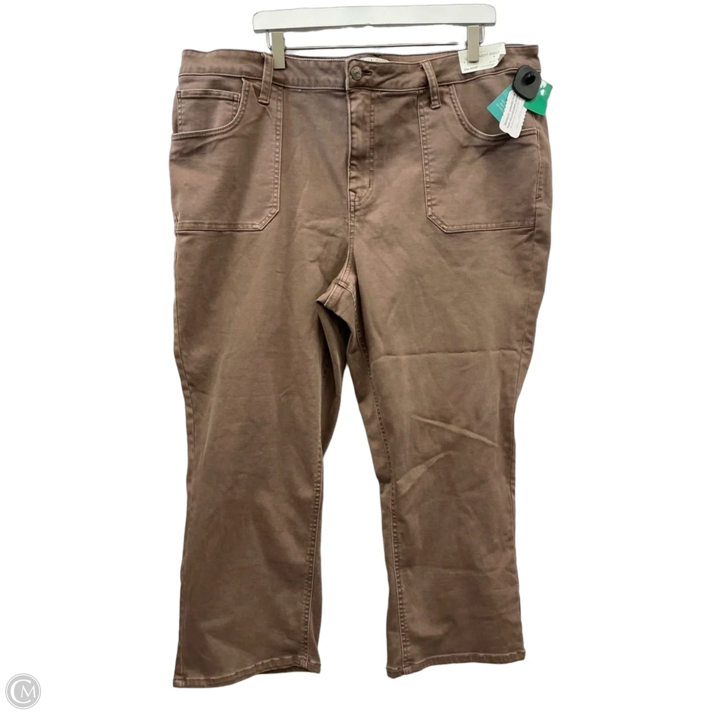 Jeans Cropped By Maurices In Brown, Size: 22
