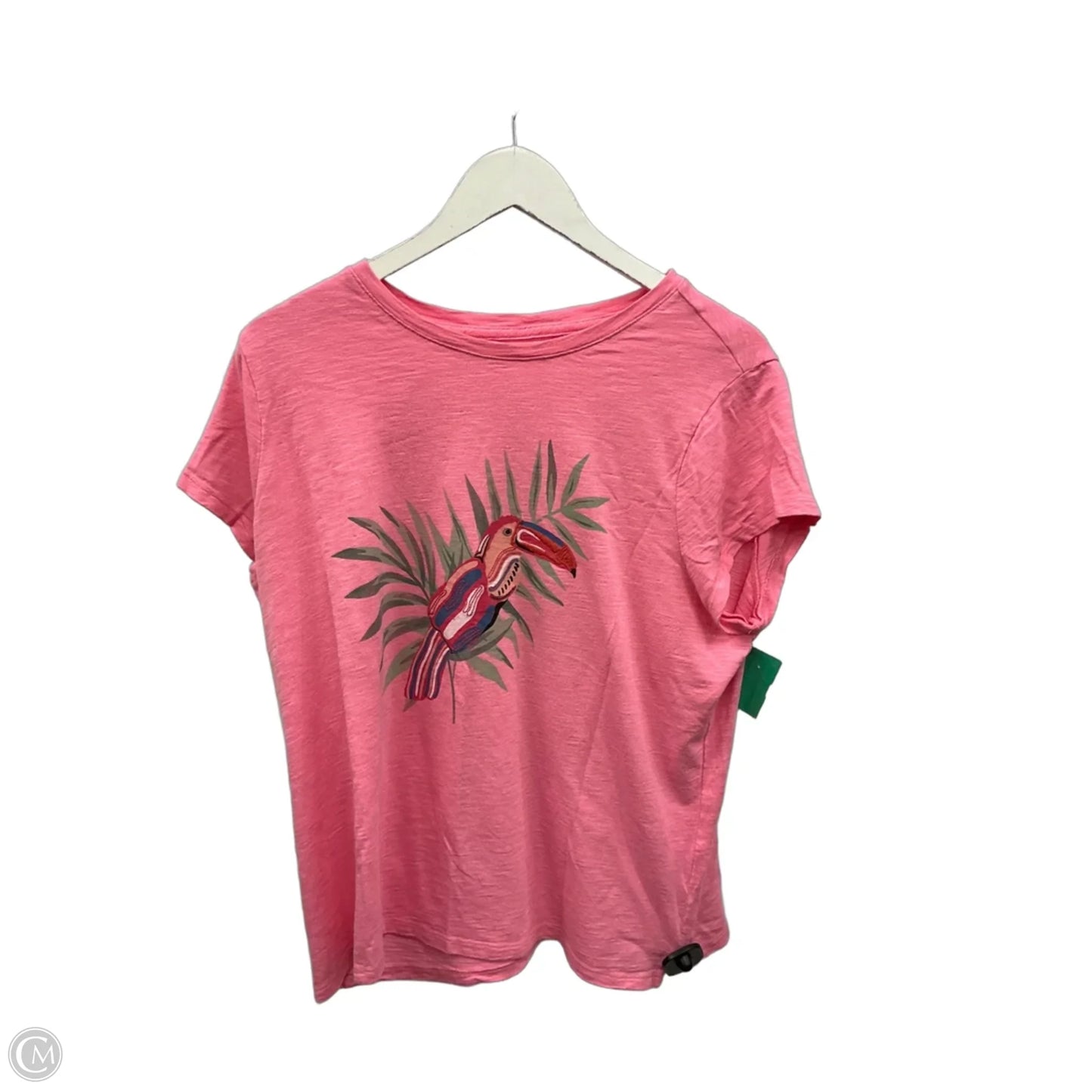 Top Short Sleeve By Talbots In Pink, Size: 1x