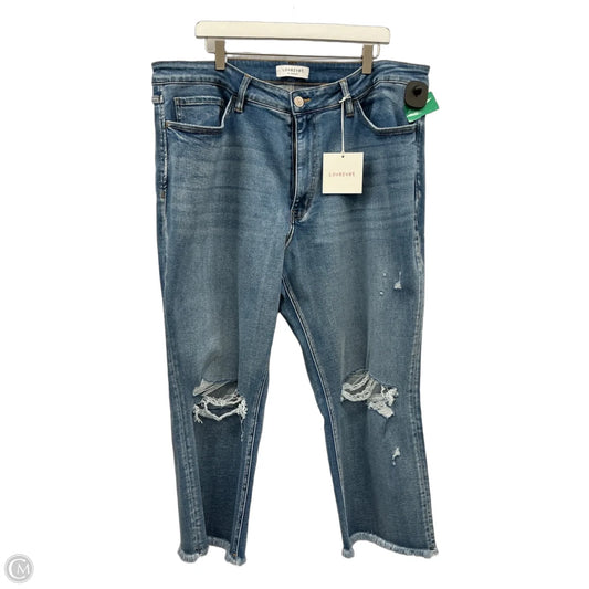 Jeans Wide Leg By Clothes Mentor In Blue Denim, Size: 22