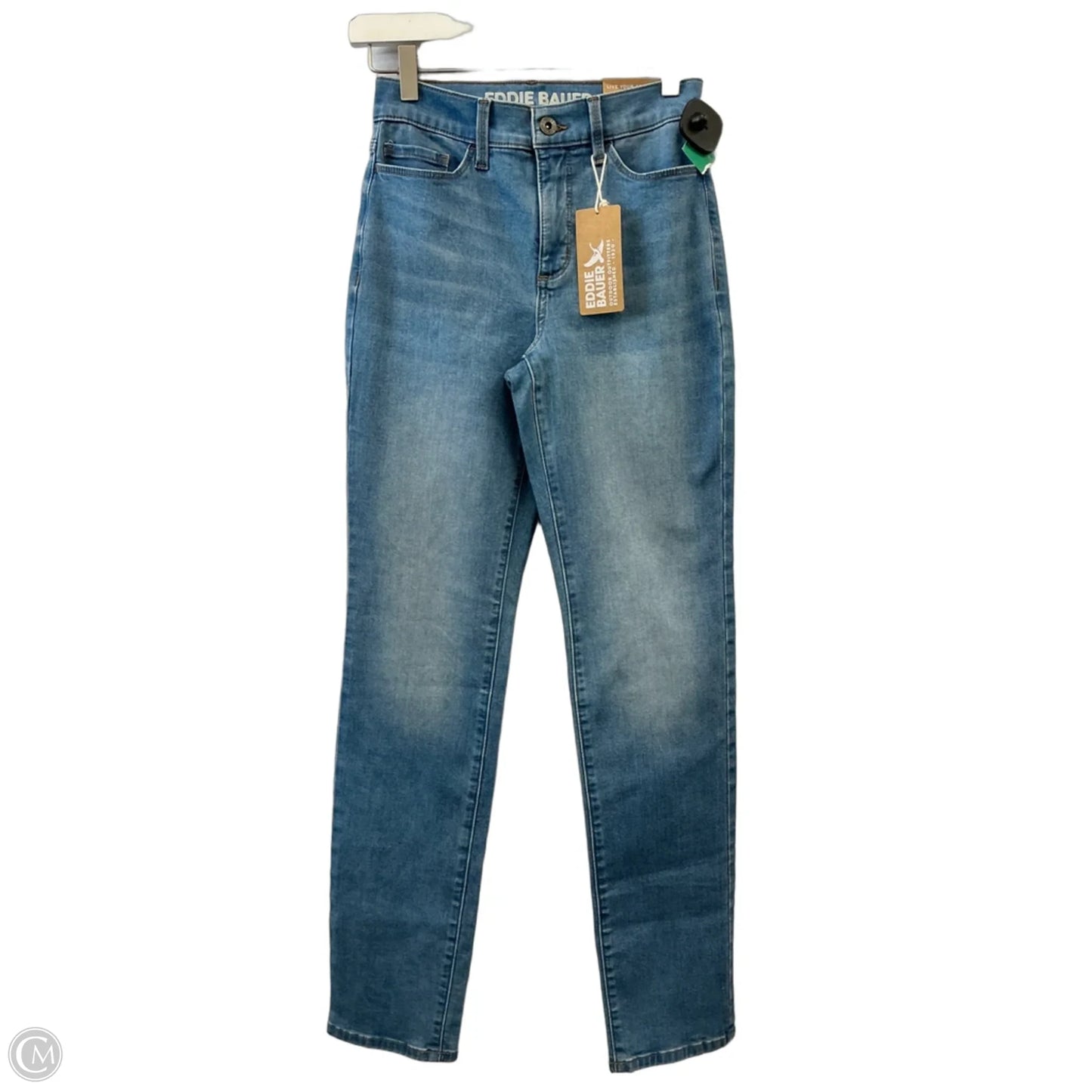 Jeans Straight By Eddie Bauer In Blue Denim, Size: 0