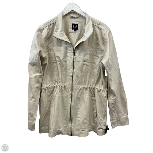 Jacket Utility By Gap In Cream, Size: L