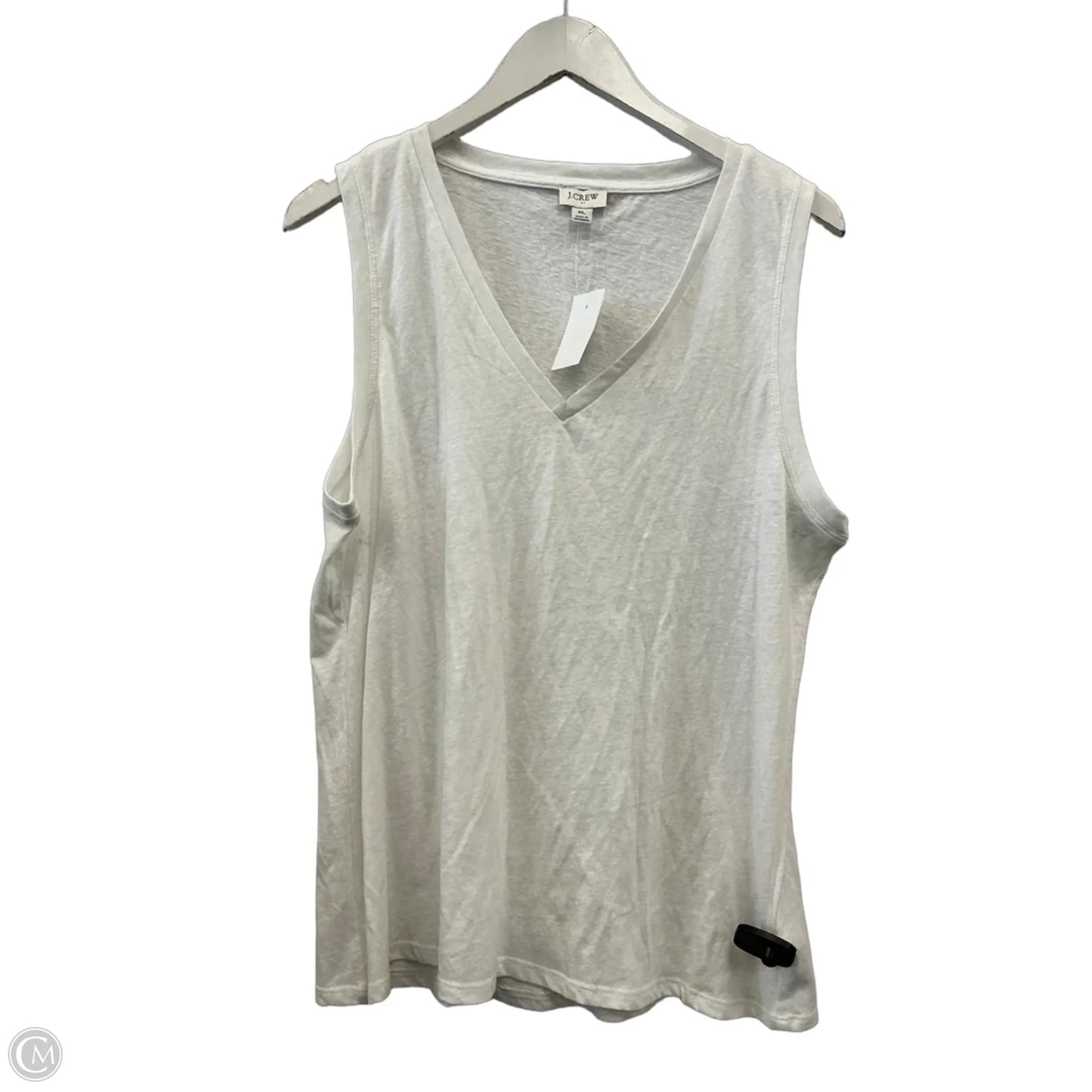 Top Sleeveless By J. Crew In White, Size: Xl