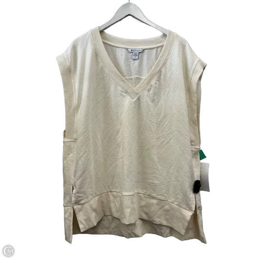 Athletic Top Short Sleeve By Athleta In Cream, Size: 1x