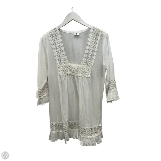 Swimwear Cover-up By Clothes Mentor In White, Size: S