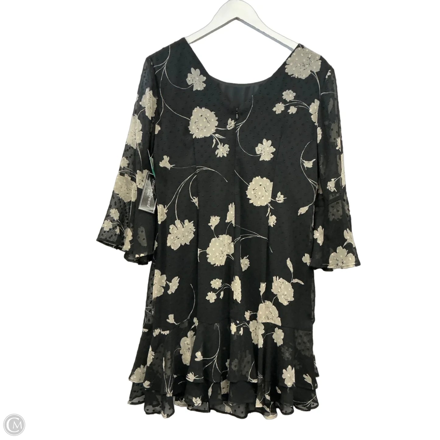 Dress Casual Midi By Jessica Howard In Black, Size: Lp