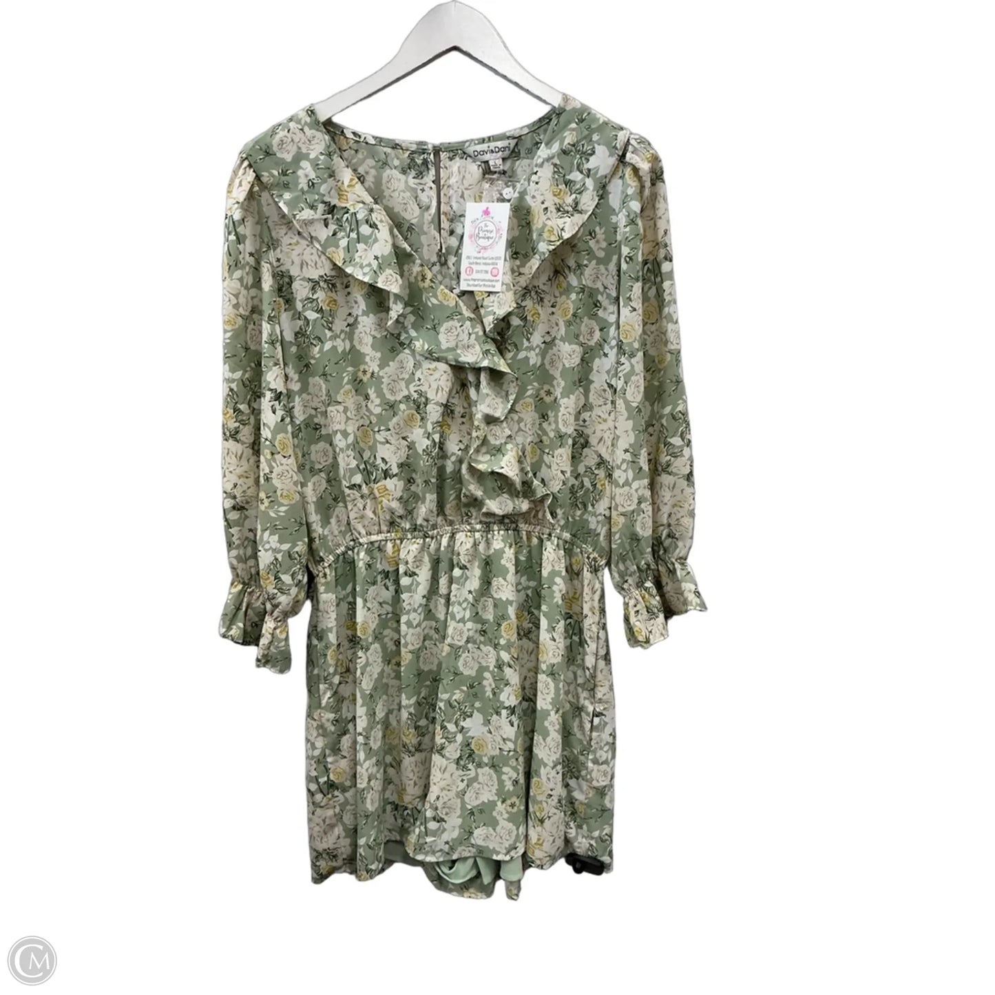 Romper By Davi & Dani In Green, Size: L