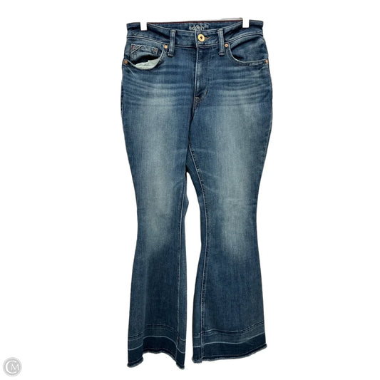 Jeans Flared By Edgely In Blue Denim, Size: 8