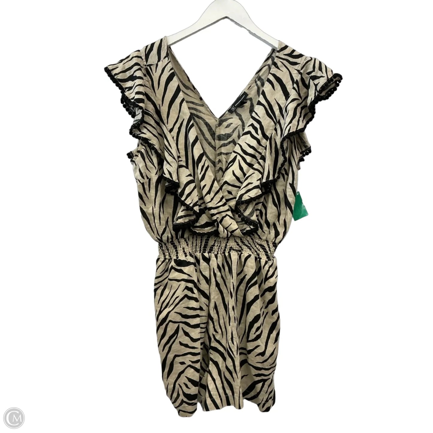 Romper By Inc In Black & Tan, Size: L